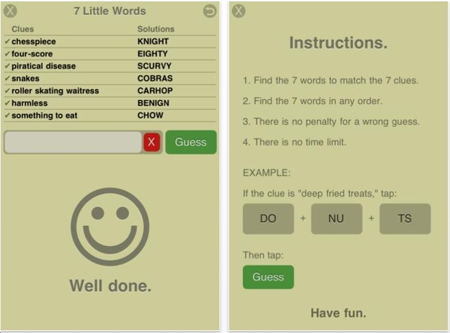 7 Little Words Answers: March 2012
