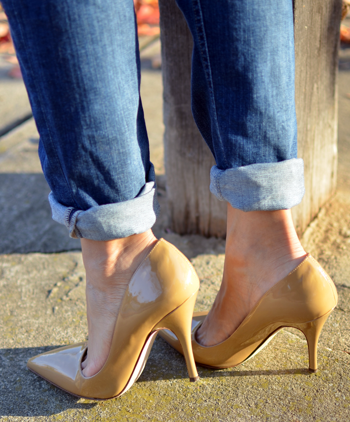 kate spade nude pumps