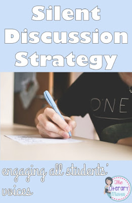 Using a silent discussion strategy allows for all students' voices to be heard and for the assessment of individual understanding of a text. Students practice agreeing or disagreeing and providing textual evidence just as they would in an oral discussion. Using a silent discussion strategy allows for all students' voices to be heard and for the assessment of individual understanding of a text. Students practice agreeing or disagreeing and providing textual evidence just as they would in an oral discussion.