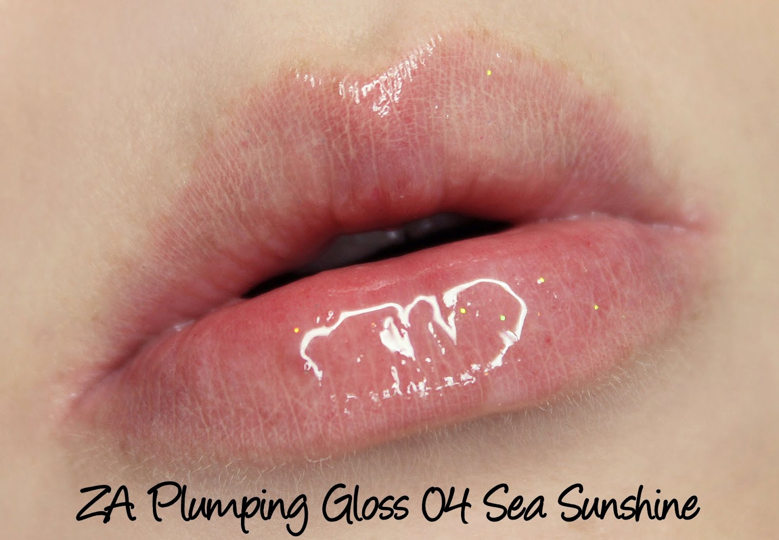 ZA Plumping Lip Gloss 04 Sea Sunshine swatch & review