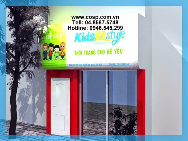 Thiết kế cửa hàng thời trang trẻ em Thiết kế cửa hàng thời trang trẻ em