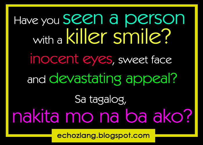 Have you seen a person with a killer smile, innocent smile, sweet face