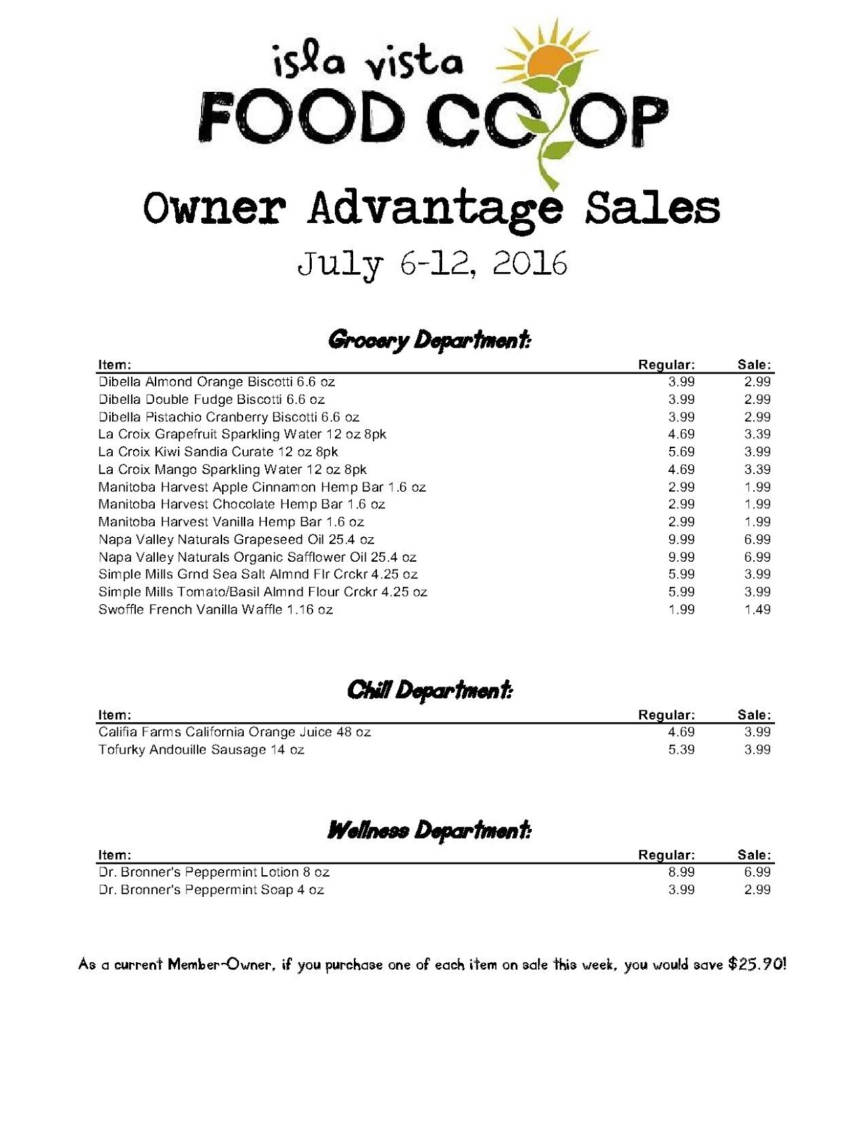 isla vista food co op july 2016 food basics next week flyer