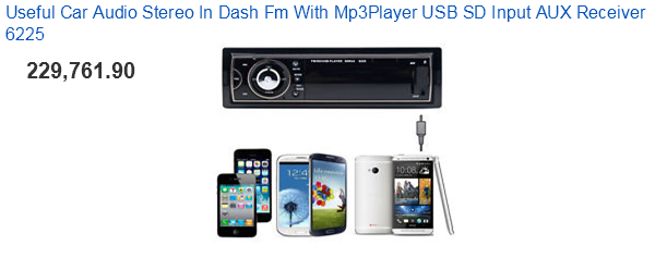 Harga Audio Sound System Mobil