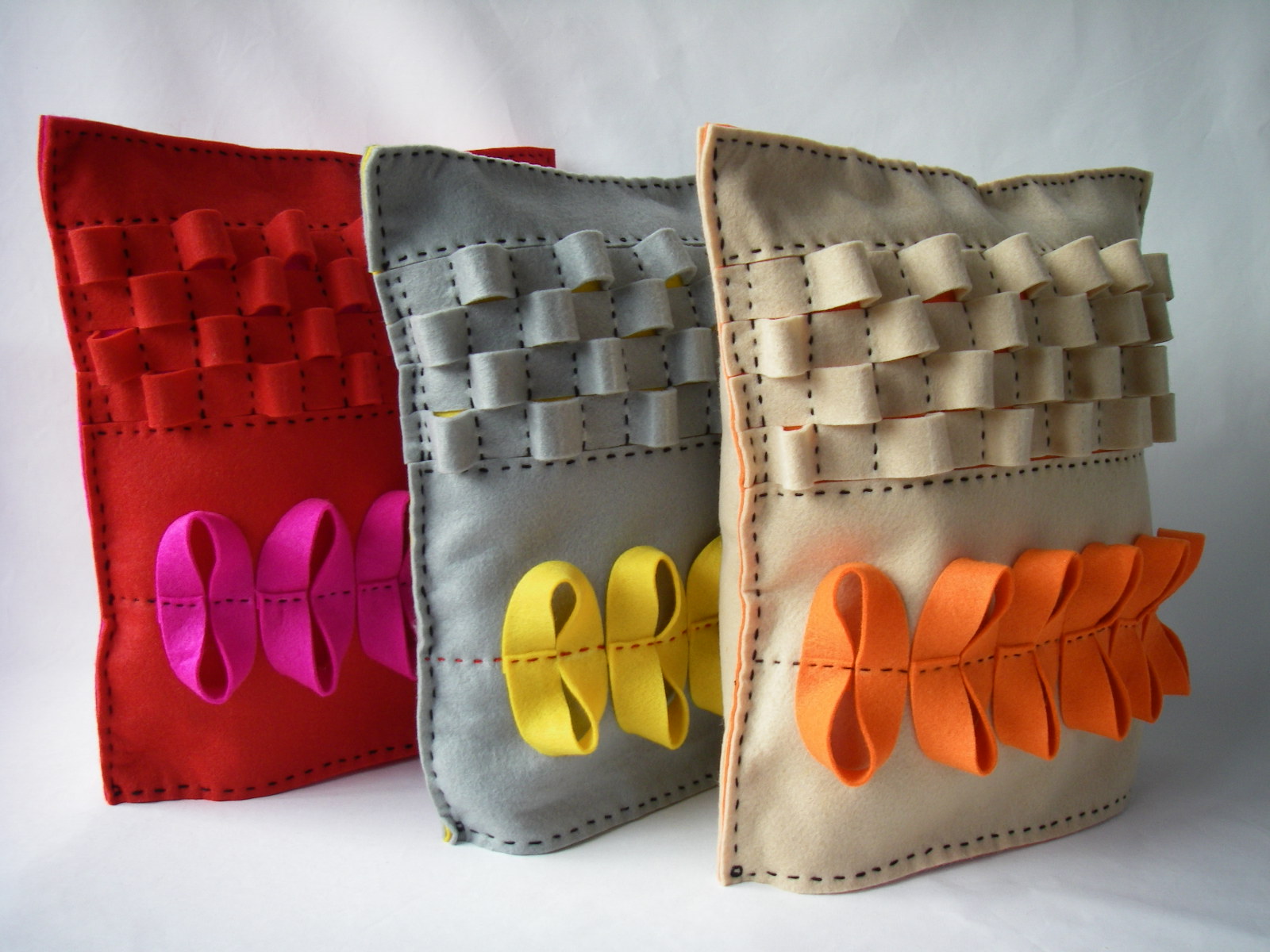 sidney felt applique cushion covers