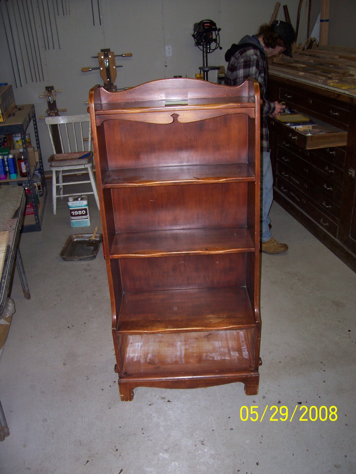 Frontier Furniture Repair and Restoration Maple Early American Style Bookcase