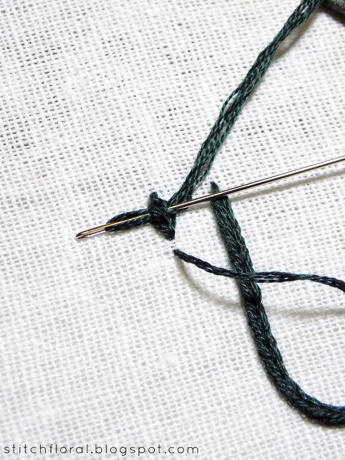 Heavy chain stitch & braided chain stitch tutorial Stitch Floral