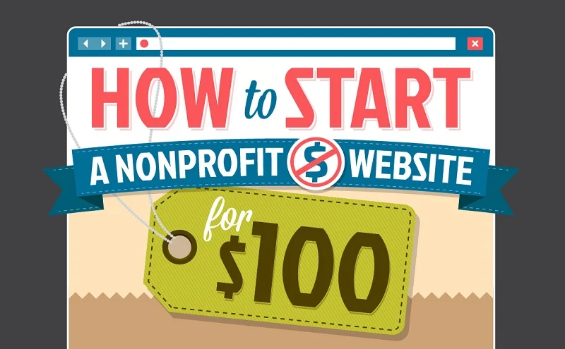 How To Start A Nonprofit Website or blog For $100 Or Less - #infographic #blogging