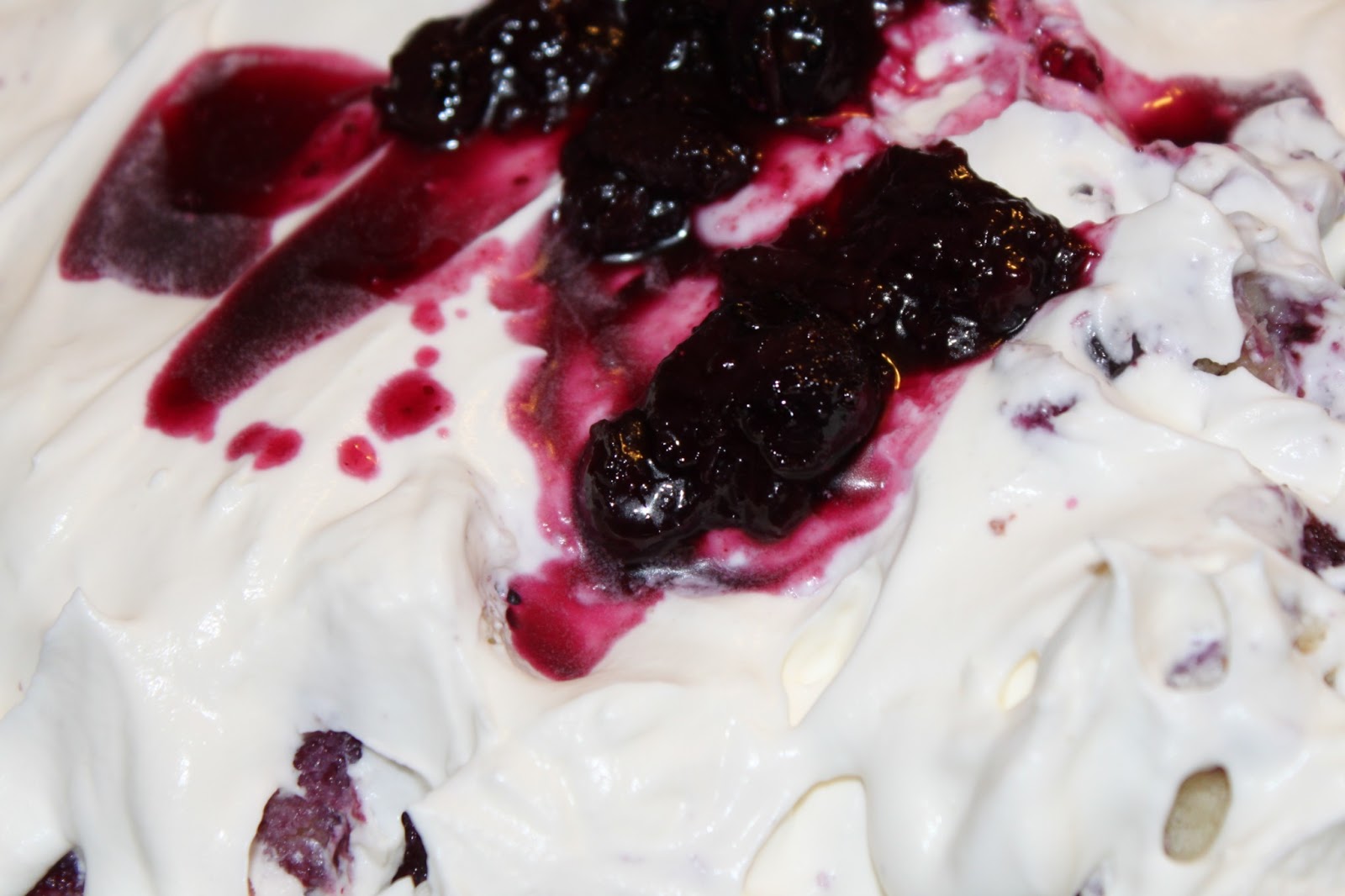Nafisa's World Recipe Blueberry Whipped Cream Trifle