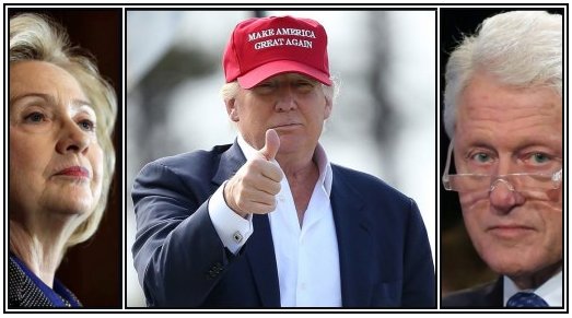 Clinton and Trump