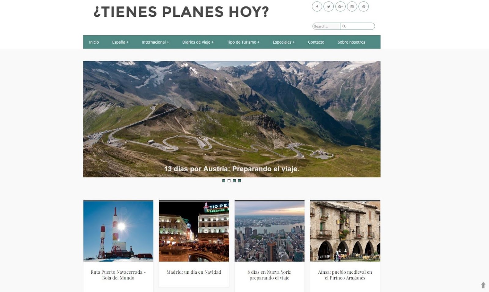 ¿Tienes planes hoy? Blog de Viajes - Foro Sitios Web de Viajes