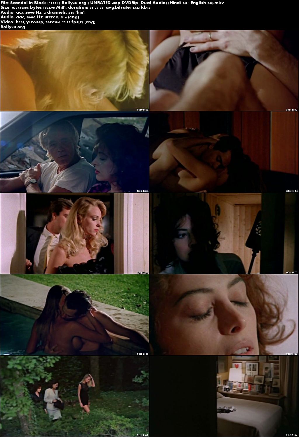 [18+] Scandal in Black 1990 DVDRip 800MB Hindi UNRATED Dual Audio Download