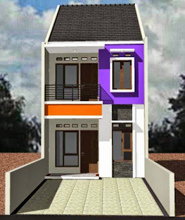 Contoh rumah minimalis sederhana type 21 2 lantai