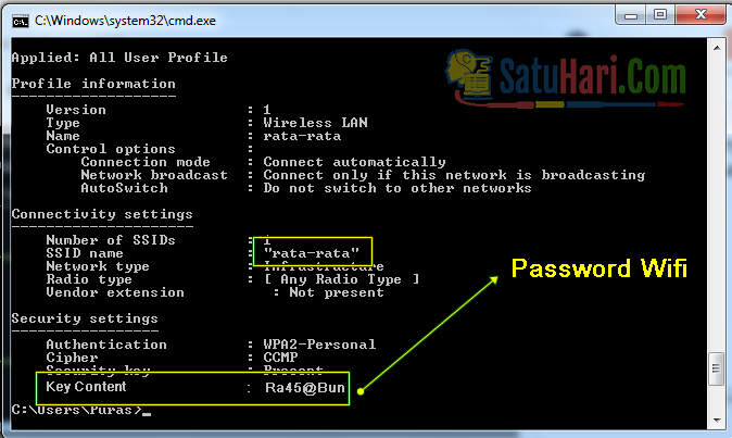 Password Jaringan - Cara Ngehack Password Wifi Dengan CMD