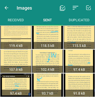 Received ,sent & duplicate WhatsApp files