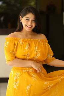 Chandni Bhagwanani Pictures in Yellow Dress