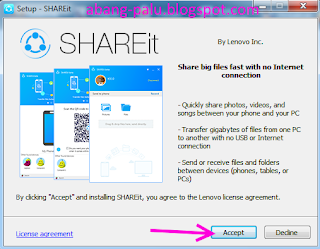 cara instal aplikasi shareit