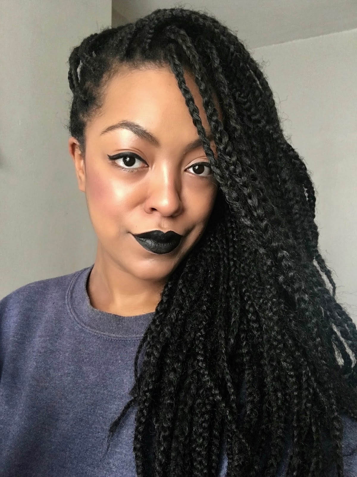 Zizzi S Wardrobe Black Marley Braids On Short Afro Hair