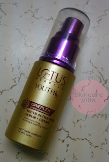 lotus herbals youthrx youth activating serum creme review