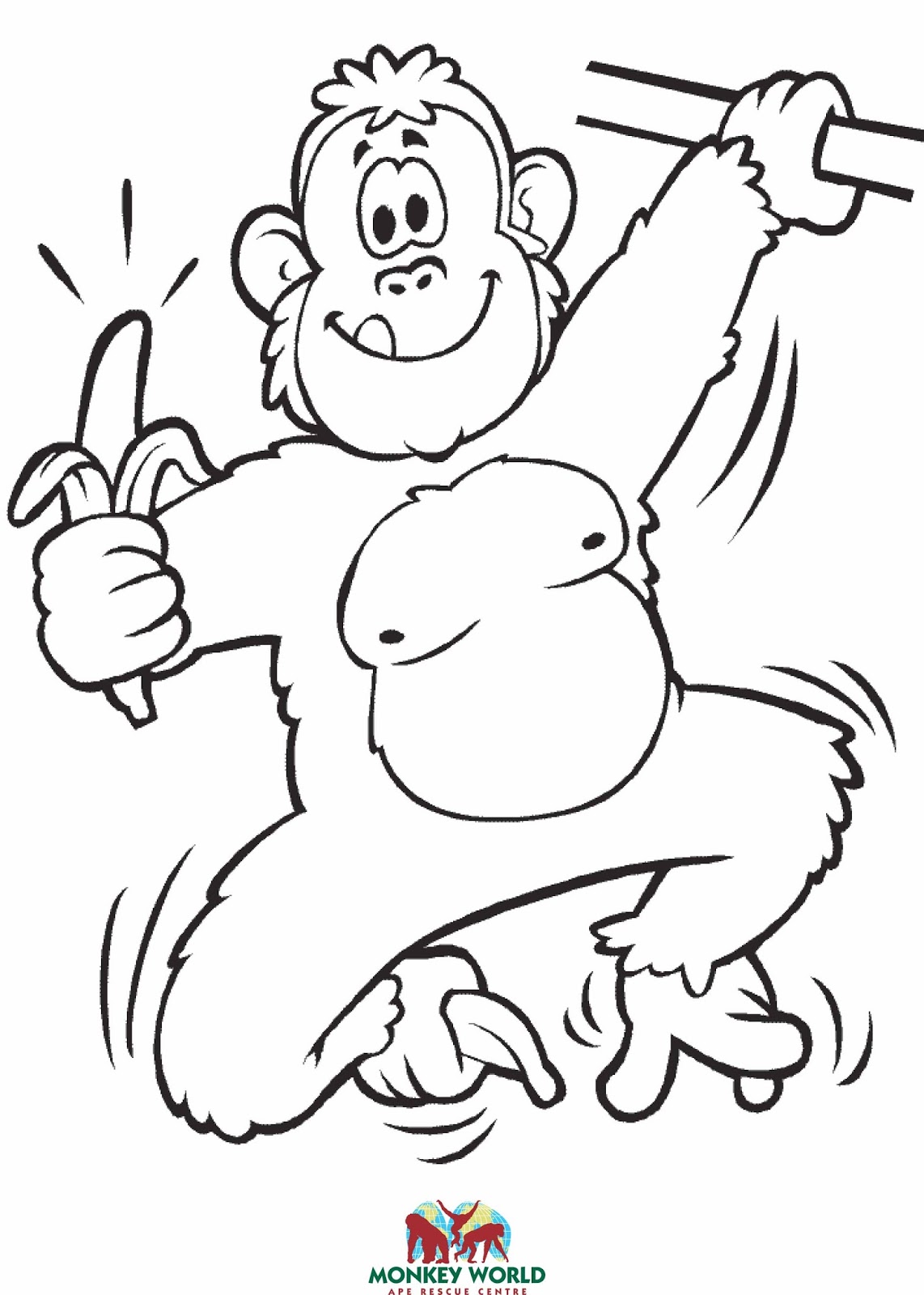 Sketsa Gambar Orang Hutan Garlerisket