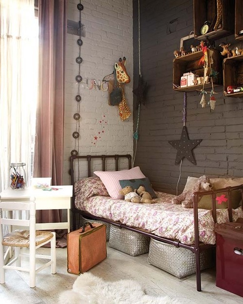dormitorio infantil vintage