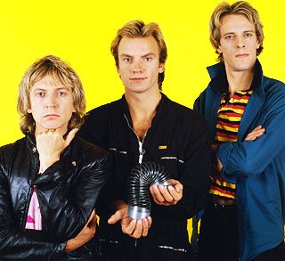 The Police Foto de The Police posando para fans