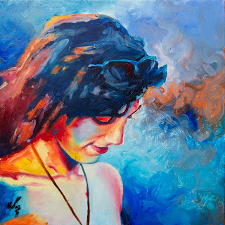 Retrato a óleo con colores vivos y puros Retrato a óleo con colores vivos y puros