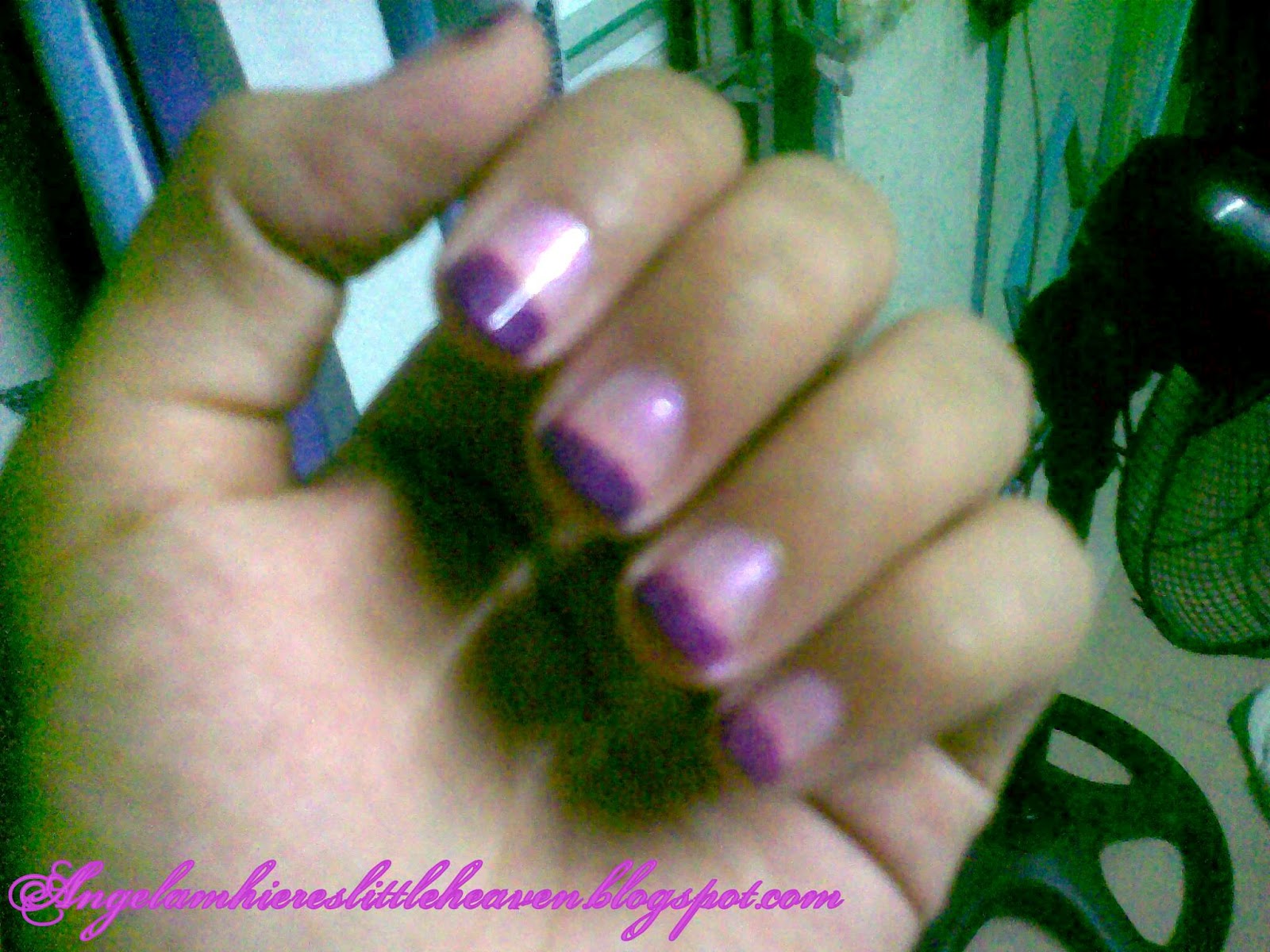 Angelamhiere's Little Heaven Nail of the Week Purple Gradient Nails