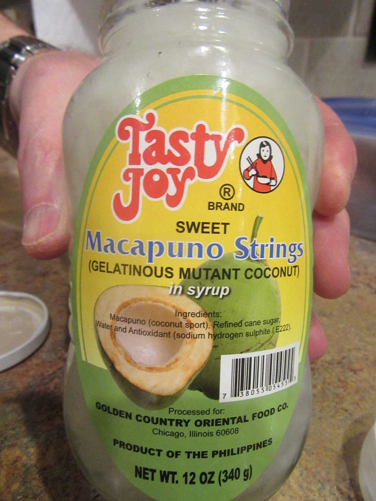 Gelatinous Mutant Coconut... in syrup!