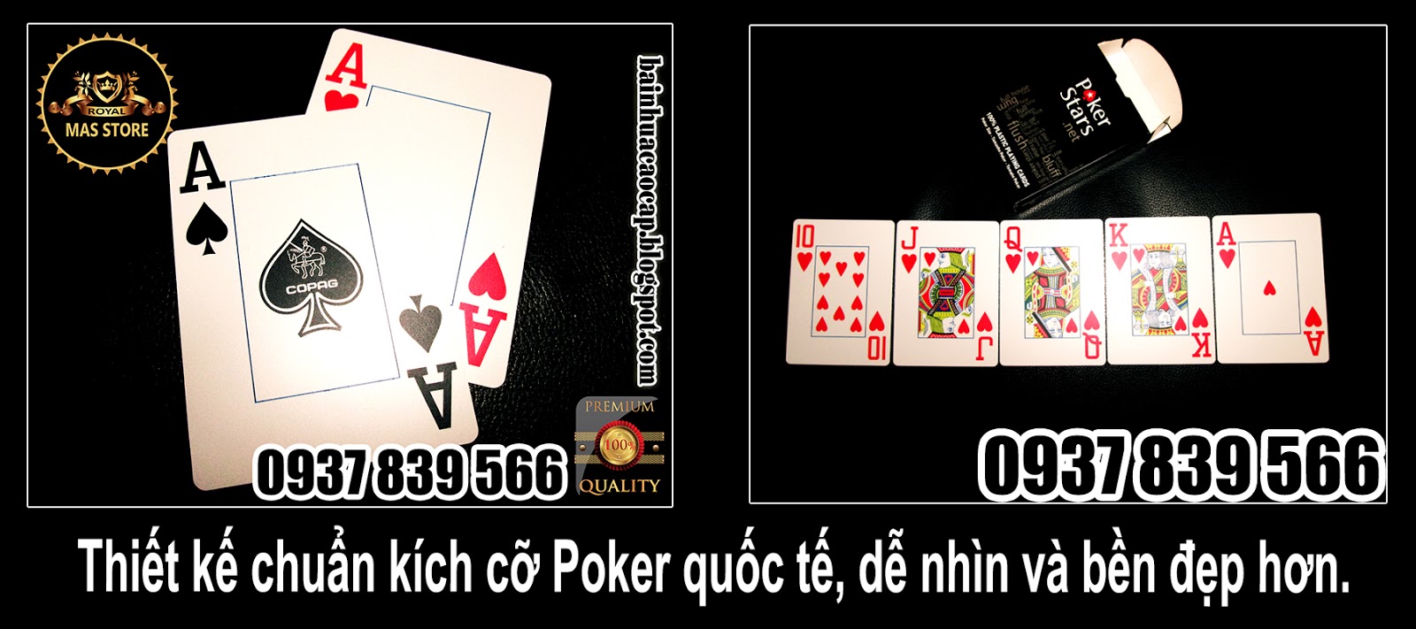 Bài Poker Stars COPAG Nhựa Cao Cấp Cực Tốt - 100% Plastic - Chuẩn casino quốc tế. - 10