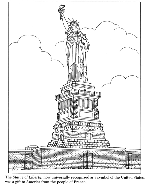 Statue Of Liberty Coloring Pages
