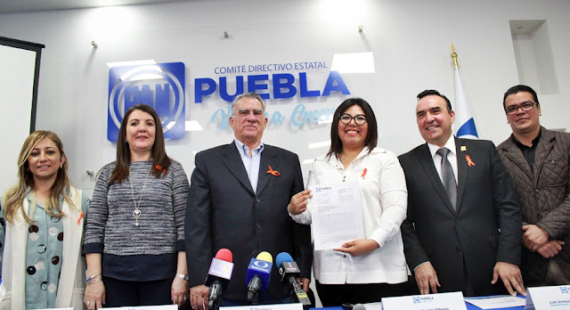 Claudia Rivera violó ley electoral, asegura el CDE del PAN