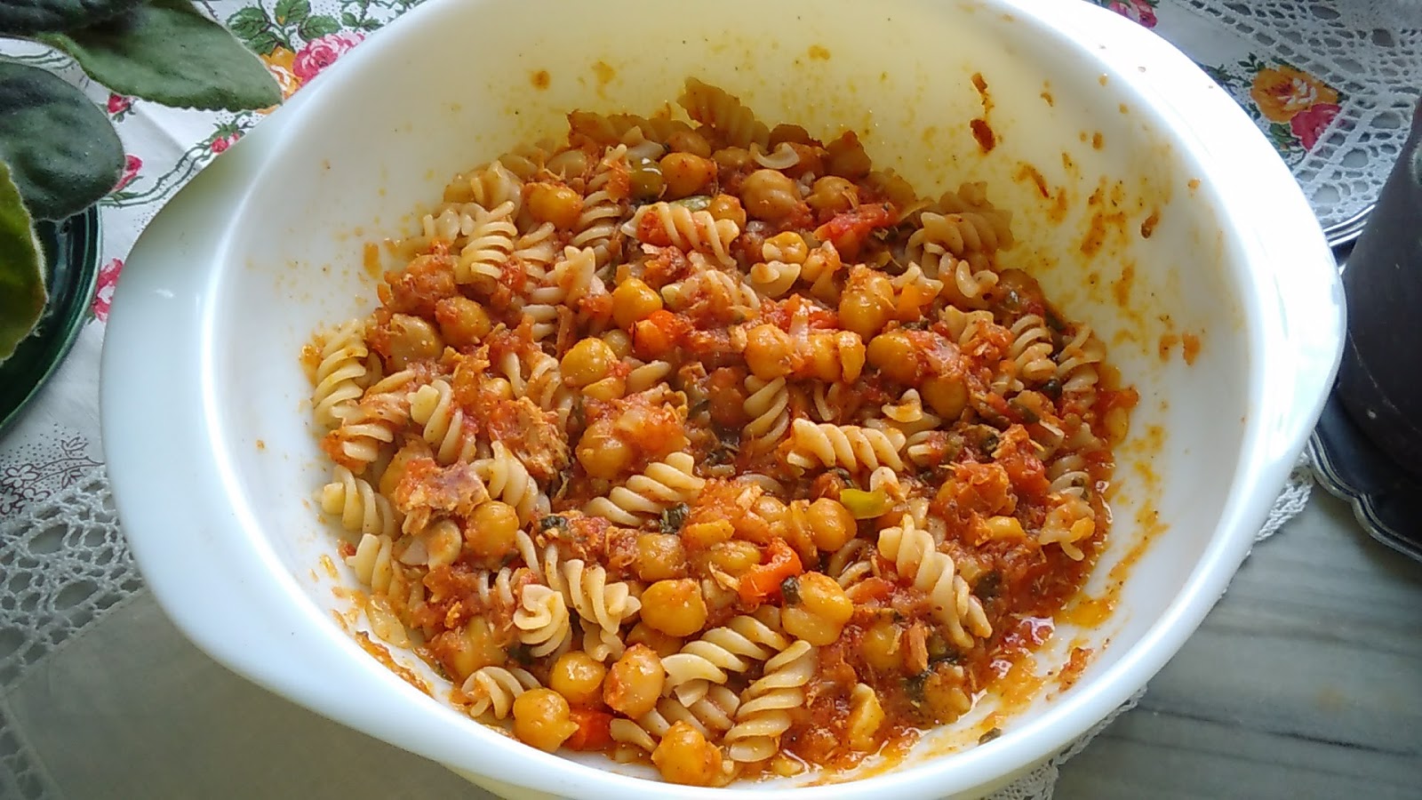 Cocinando con Rosita PASTA CON GARBANZOS