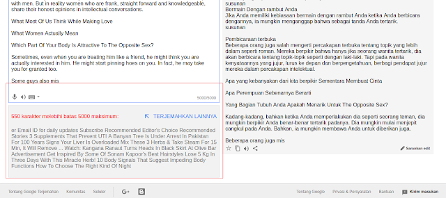 Google Translate Kini Hanya Terjemahkan Maksimal 5.000 Karakter Google Translate Kini Hanya Terjemahkan Maksimal 5.000 Karakter