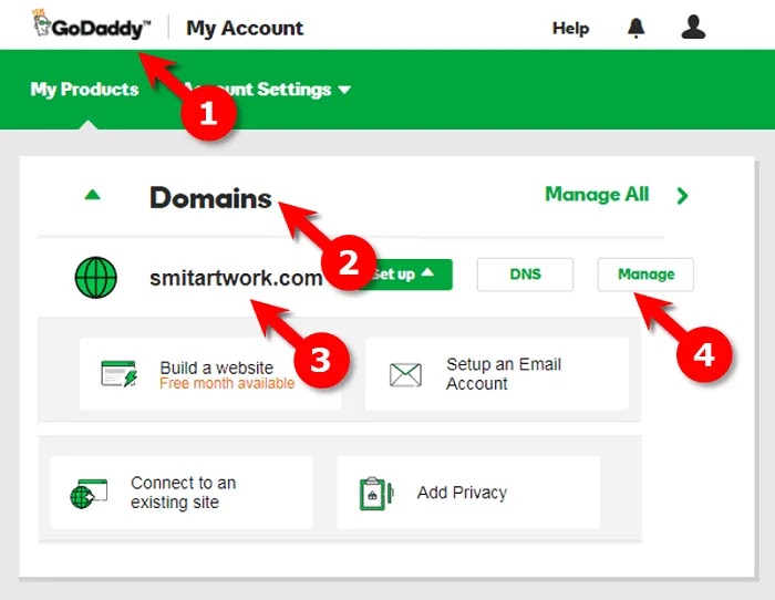 Setup 'CNAME' records in GoDaddy Setup 'CNAME' records in GoDaddy