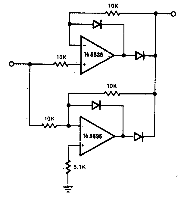 Precision full wave Rectifier Circuit Diagram | Super Circuit Diagram