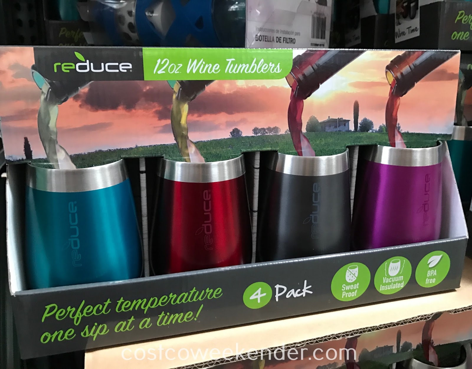 reduce wine tumbler set