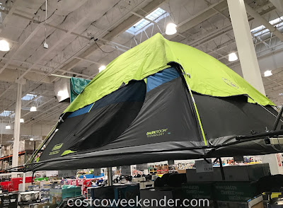 Be comfortable when camping in the Coleman Fast Pitch Dark Room Dome Tent