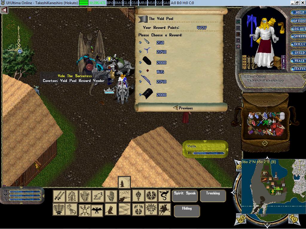 Taka Legendary Adventure In Ultima Online Covetous Revamp Void Pool