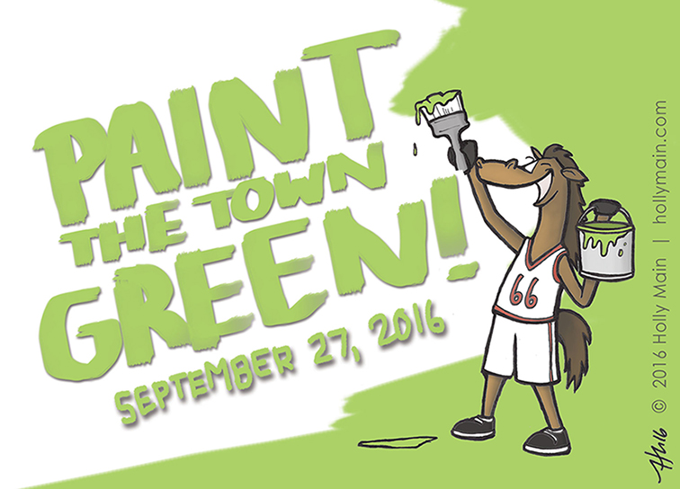 "Painting the Town Green" in celebration of Centennial's 50th!