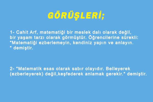 Cahit Arf Kimdir Cahit Arf Kimdir