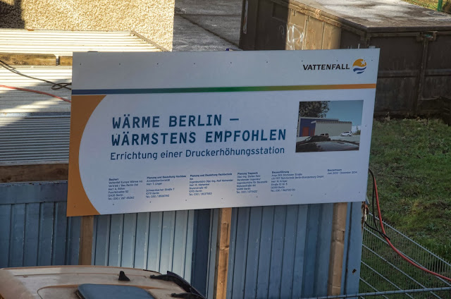  Baustelle, Errichtung einer Druckerhöhungsstation, Vattenfall, Storckower Straße, neben dem Finanzamt Prenzlauer Berg, 07.01.2014