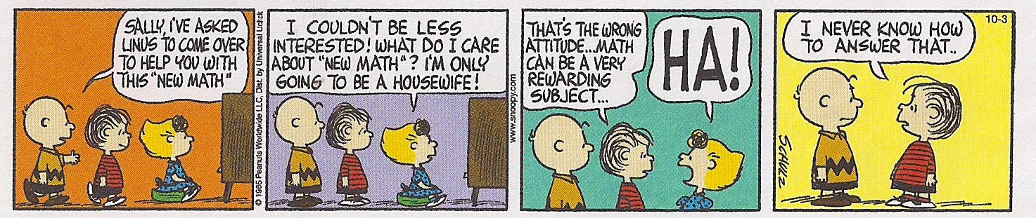 Math homework sally and the peanuts image