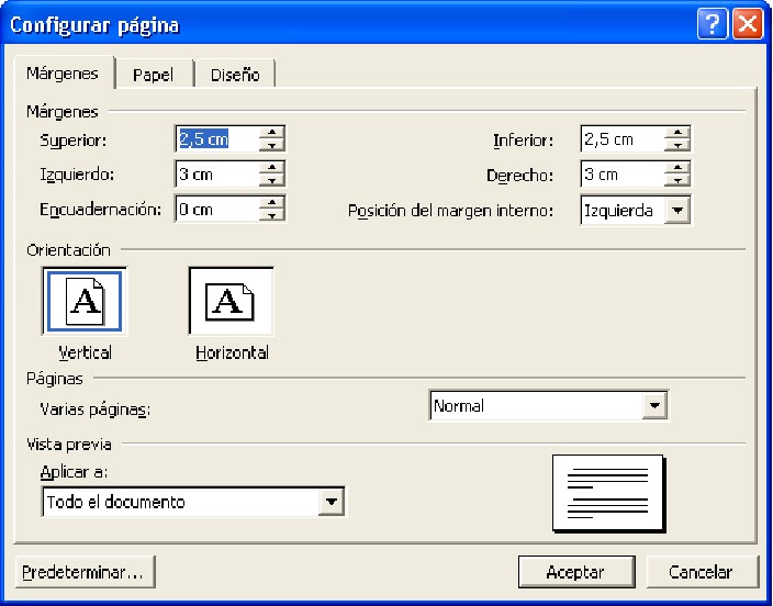 Informática para conocer y aprender Configuración
