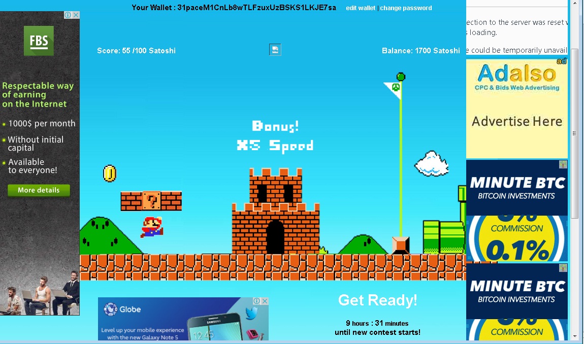 Bitcoin Rf Legit Links Want Super Mario To Earn Btc For You - 