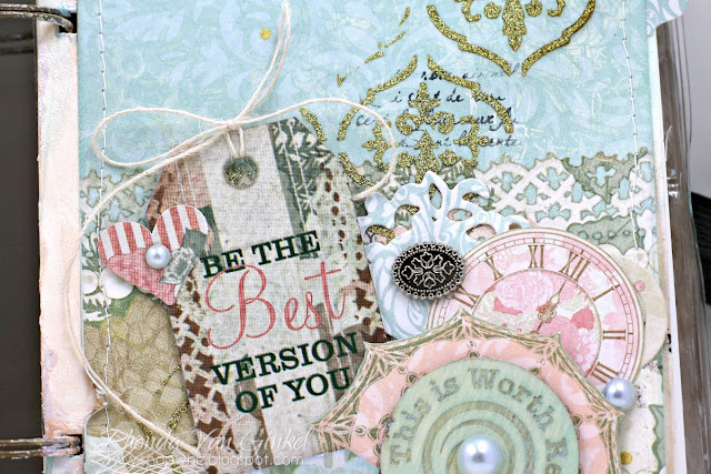 Art Journal Pages featuring Felicity Collection by BoBunny and Scrapbook Adhesives by 3L designed by Rhonda Van Ginkel