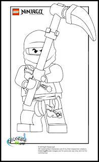 free ninjago cole coloring pages