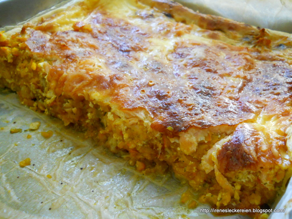 Irène`s Leckereien♥: Quiche mit Butternut-Kürbis und Räucherlachs von ...