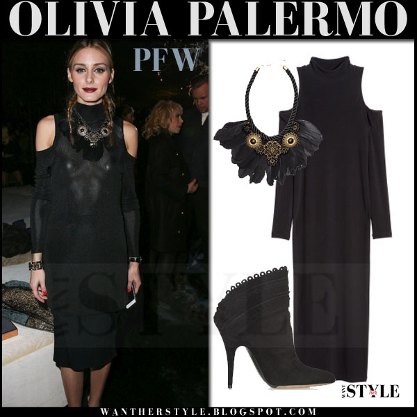 olivia palermo little black dress
