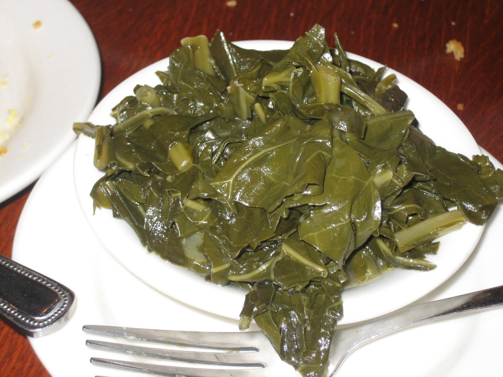 Southern Cooking Collards Greens And Smoke Turkey Tails